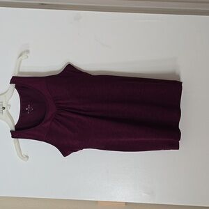 Athleta Marroon Tank Top with Built-in Bra- M